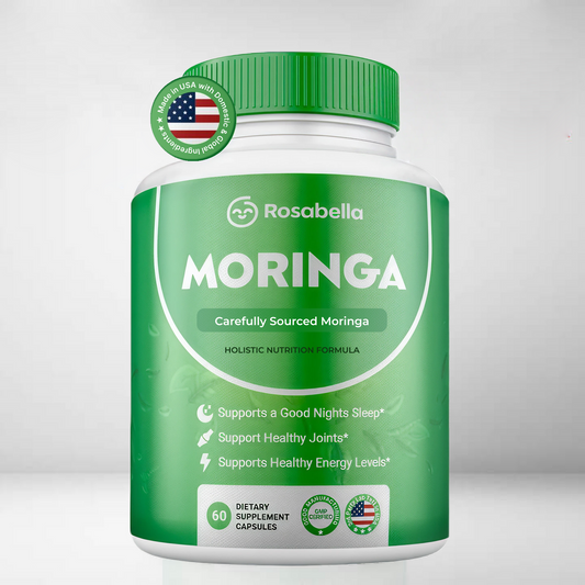 Moringa Capsules - Pure Moringa Powder, Energy, Skin, Immune & Gut Health Superfood, Rich in Antioxidants, Essential Vitamins & Amino Acids, Natural Green Superfood Supplement - 60 Count